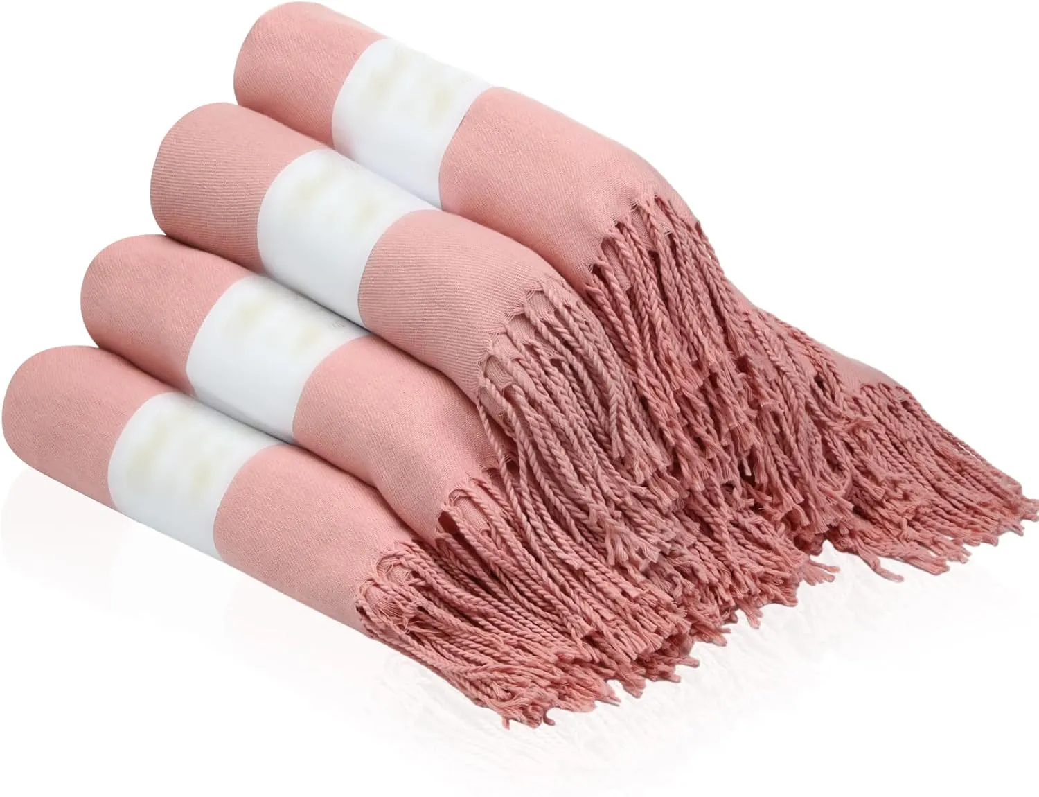 18 Pack Scarf Pashmina Shawls and Wraps for Wedding Bridesmaid Party Favors Gifts Guests Bulk with Thank You Box