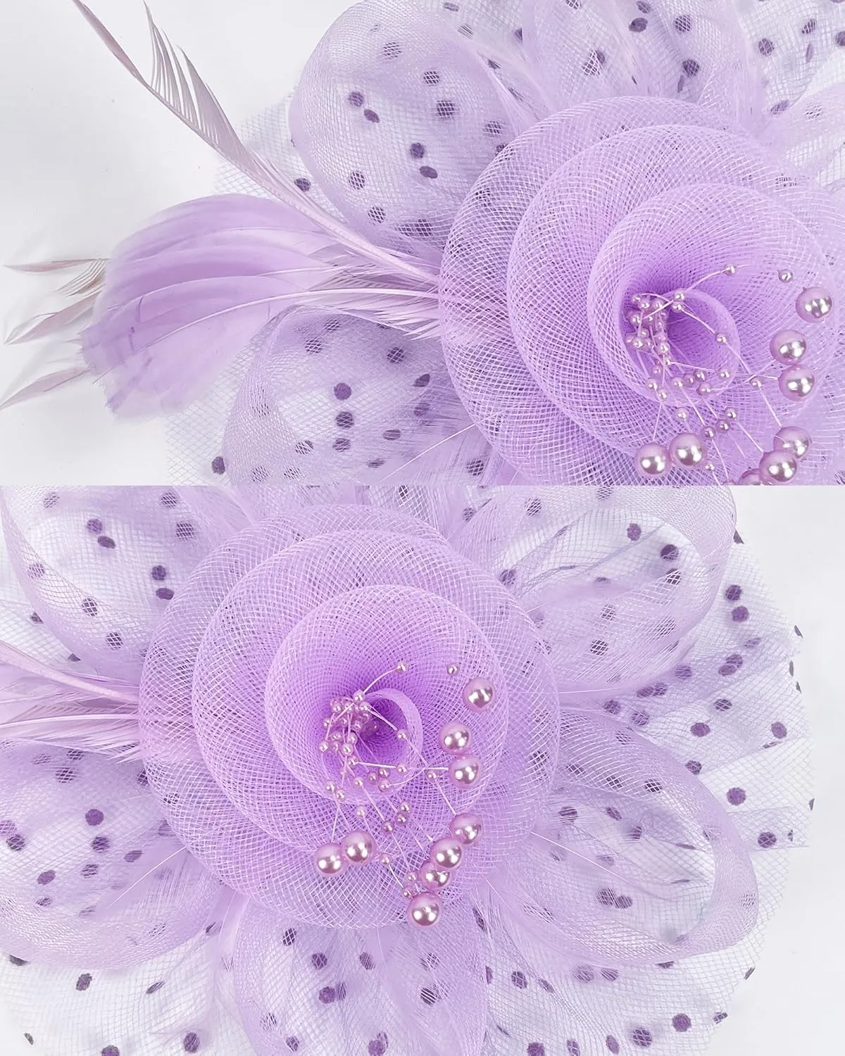 1920s 50s Vintage Fascinators Hat for Women Tea Party Halloween Headband Flower Bridal Shower Weddings Themed Events
