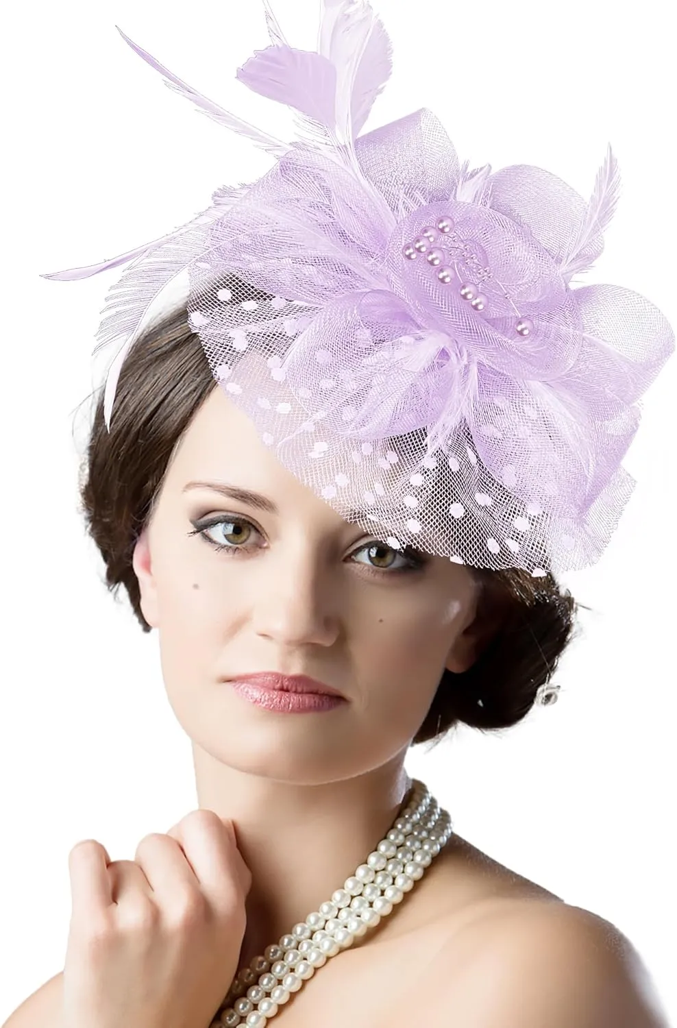 1920s 50s Vintage Fascinators Hat for Women Tea Party Halloween Headband Flower Bridal Shower Weddings Themed Events