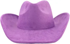 Big Roll Brim Cowboy Hat Top Cap for Men Women Cowgirl Hat Felt Fedora Hats Outdoor Sun Hat Dark Purple 56-58CM