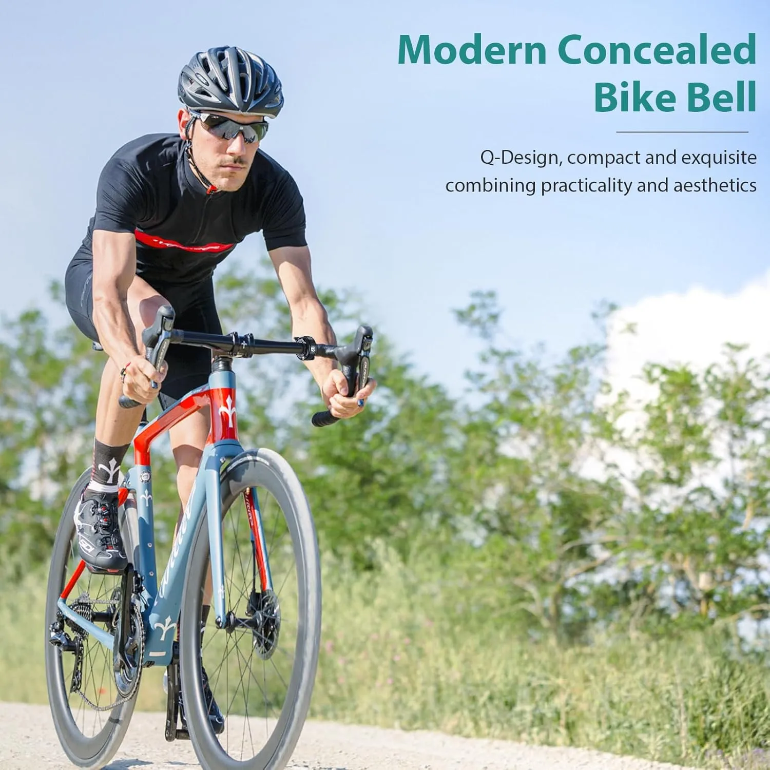 Bike Bell, Aluminum Alloy Bicycle Bells for Adults Kids Max 110 dB, Bike Horn Fit 22.2-31.8 mm Handlebar for Mountain Road Bike Scooter Ebike