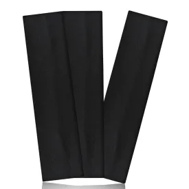 Black Headbands for Women Non Slip Head Bands for Women's Hair Elastic Womens Headbands Soft Cotton Cloth Fashion headband for Daily Workout Sports Running Yoga