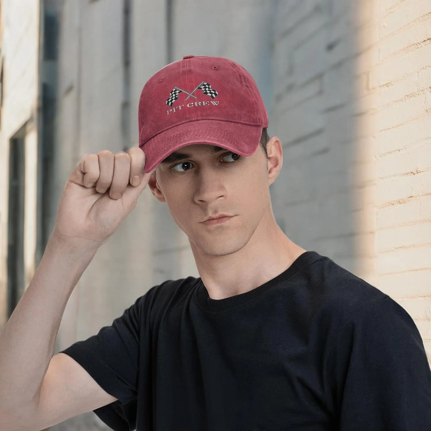Checkered Flags Race Car Flag Unisex Adult Baseball Hat Sports Outdoor Cap Men and Women Snapback