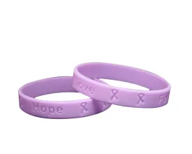 Child Lavender Awareness Silicone Bracelet Wristbands