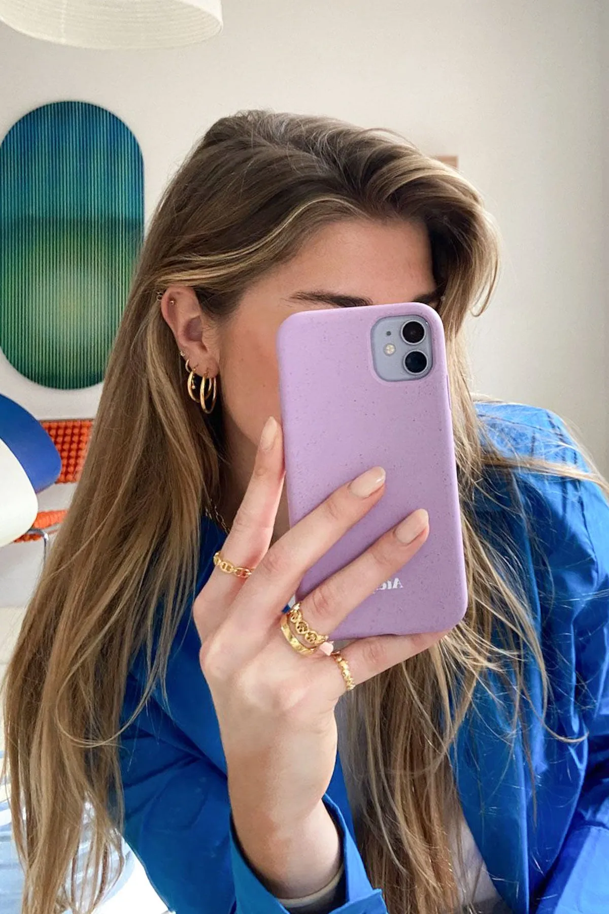 Chunky chain ring gold plated