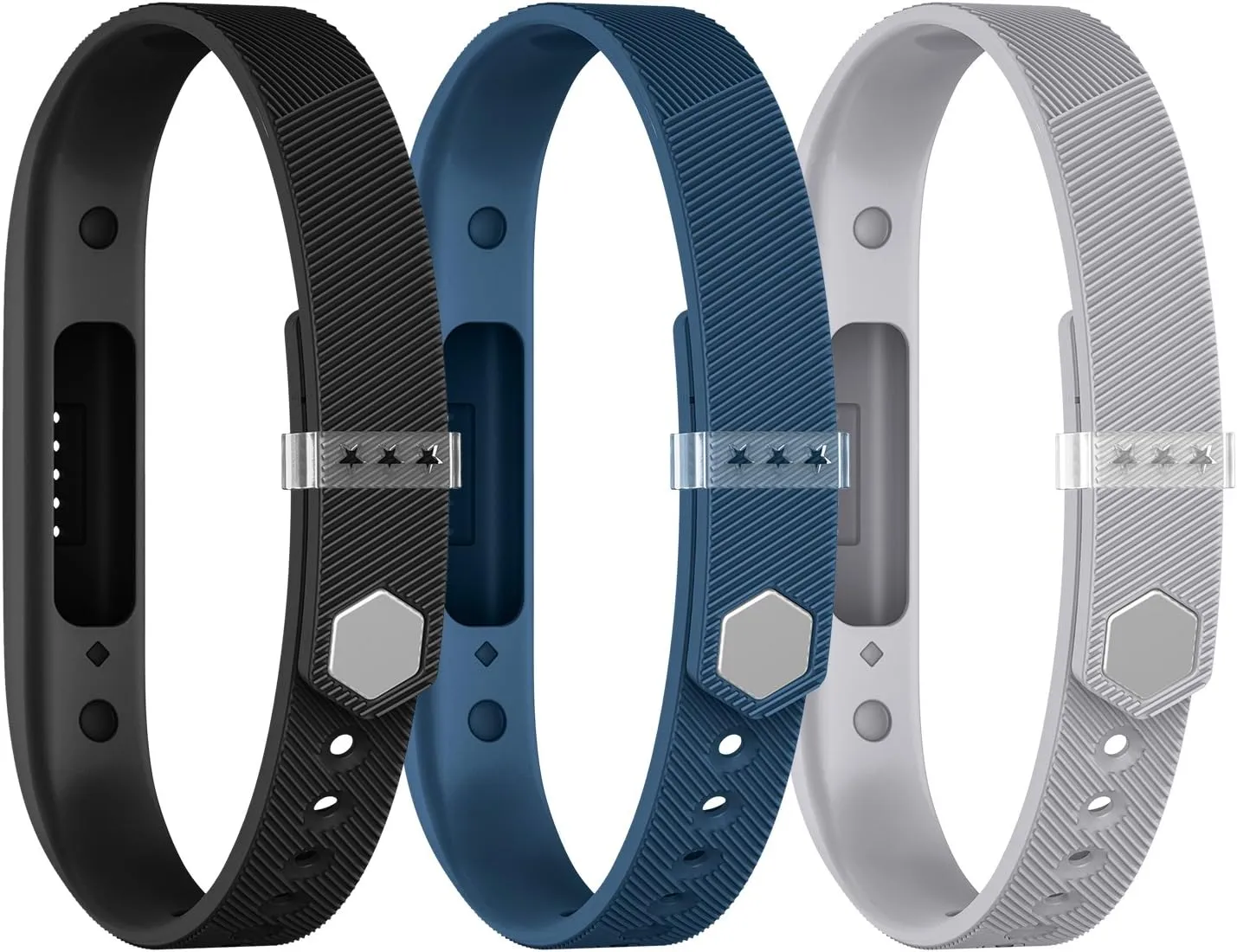 Compatible with Flex 2 Bands,Replacement for Flex 2 Sport Accessories Bracelet Band Strap Soft Silicone W/Fastener Clasp for Flex 2 Watch, Adjustable Wrist Band for Small Large