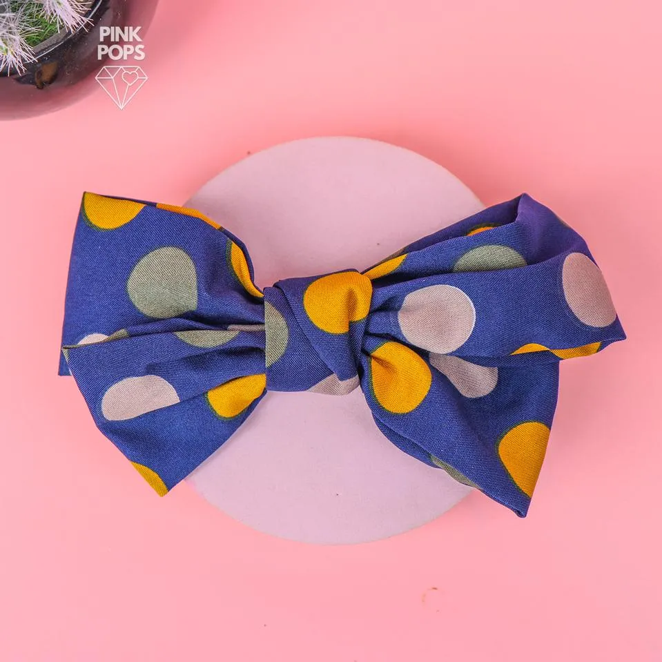 Dotted Polka Hair Bow Clip