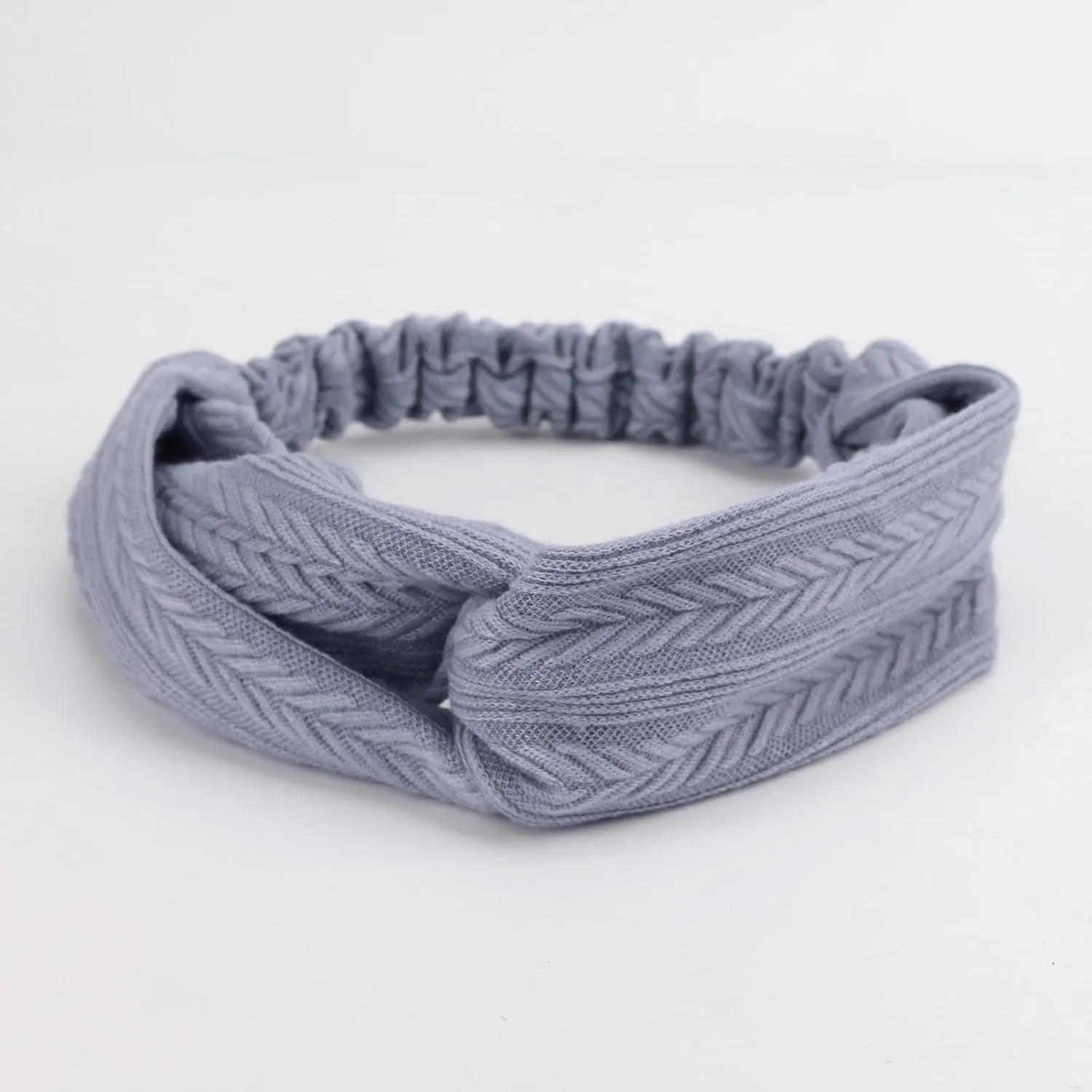 Elastic Knotted Headbands for Women Wheat Pattern Cloth Head Hair Bands for Women's Hair Non Slip Boho Wrap Twisted Hair Accessories