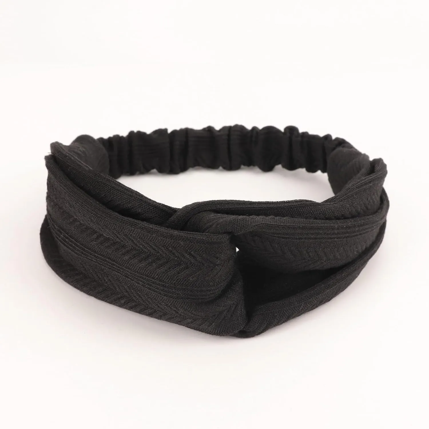 Elastic Knotted Headbands for Women Wheat Pattern Cloth Head Hair Bands for Women's Hair Non Slip Boho Wrap Twisted Hair Accessories