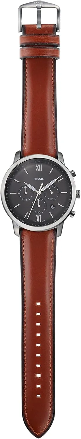 Fossil Men's Neutra Quartz Stainless Steel and Leather Chronograph Watch