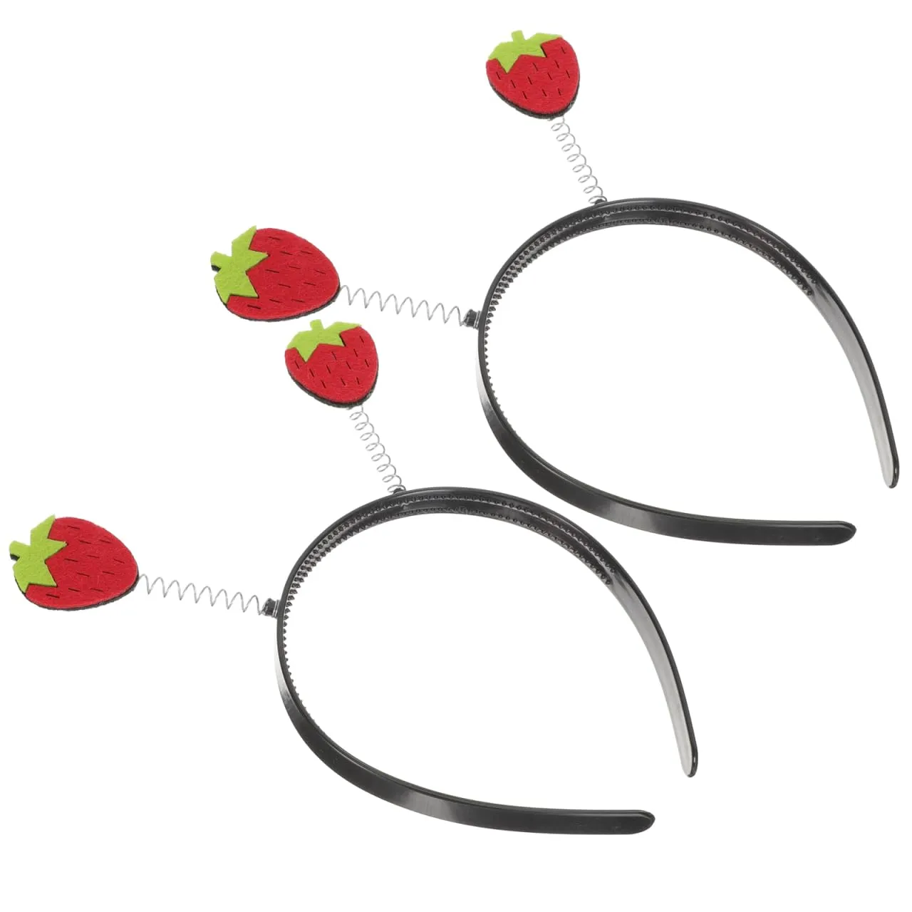 Gadpiparty Strawberry Headband, 2 Pack, Fruits Headpiece, Costume Headwear for Children, Party Hair Accessory, Makeup Headband, Prom Props, Photo Shoot Props