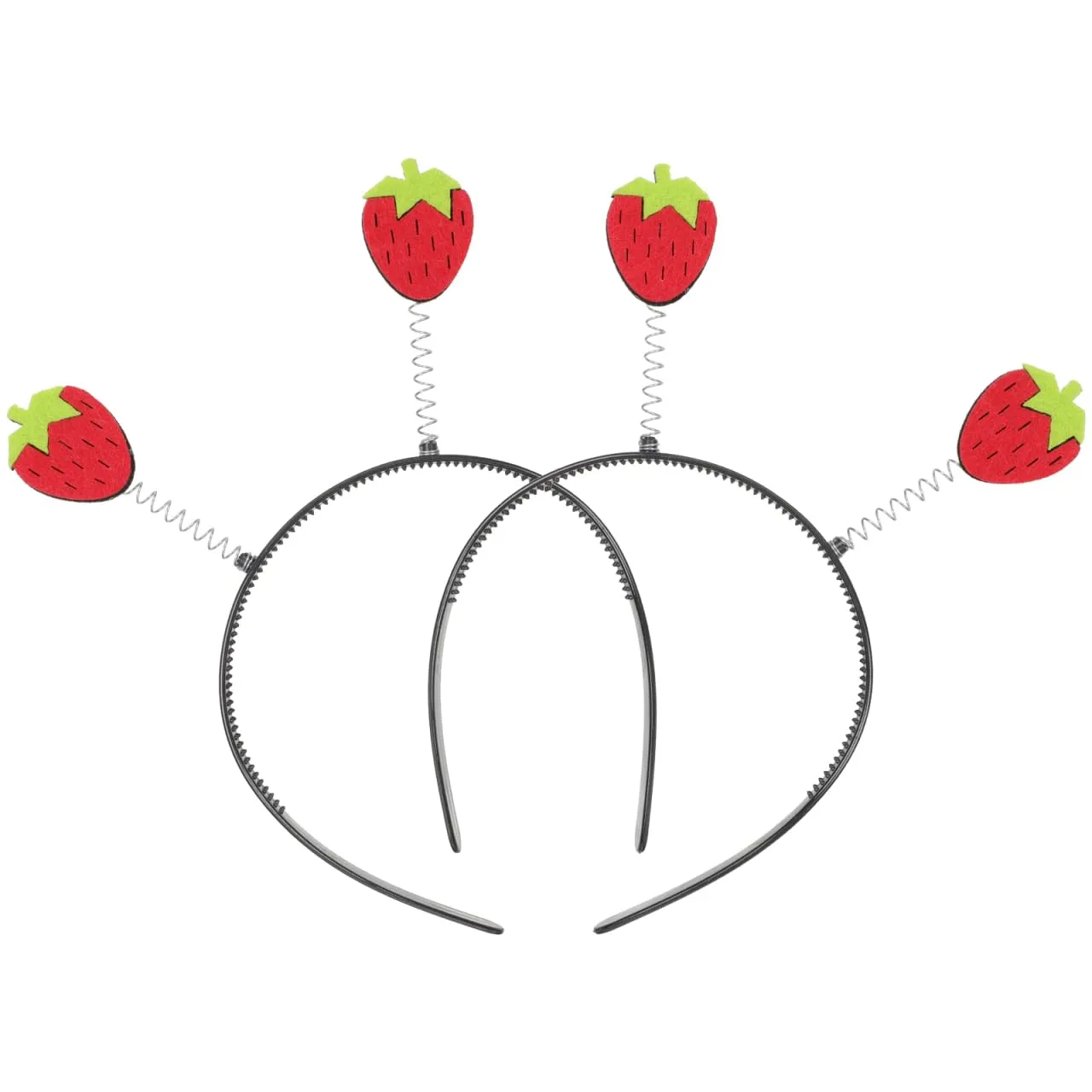 Gadpiparty Strawberry Headband, 2 Pack, Fruits Headpiece, Costume Headwear for Children, Party Hair Accessory, Makeup Headband, Prom Props, Photo Shoot Props