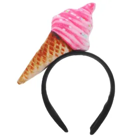 Ice Cream Headband for Women Lightweight Hair Accessory for Makeup and Spa Fun Party Hair Band Stylish and Durable Design for Festivals and Cosplay