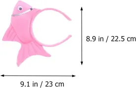 Jowxsx Blue Fish Marine Life Sea Animal Costume Headband for Halloween Dress Up, Women's Fashion Wide Headbands for Hair Accessories