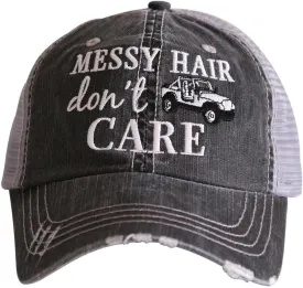 KATYDID Messy Hair Don't Care Baseball Hats Cap - Trucker Hat for Women - Stylish Cute Sun Hat