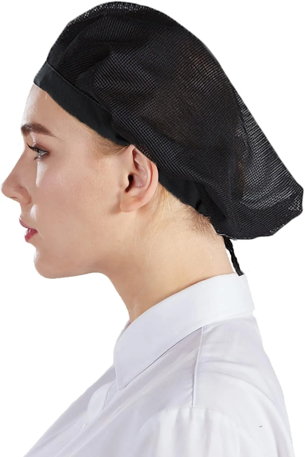 Nanxson 3pcs Chef Hat Kitchen hat Food Service Hair Nets Mesh Cap Cooking Chef Cap CF9060