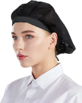 Nanxson 3pcs Chef Hat Kitchen hat Food Service Hair Nets Mesh Cap Cooking Chef Cap CF9060