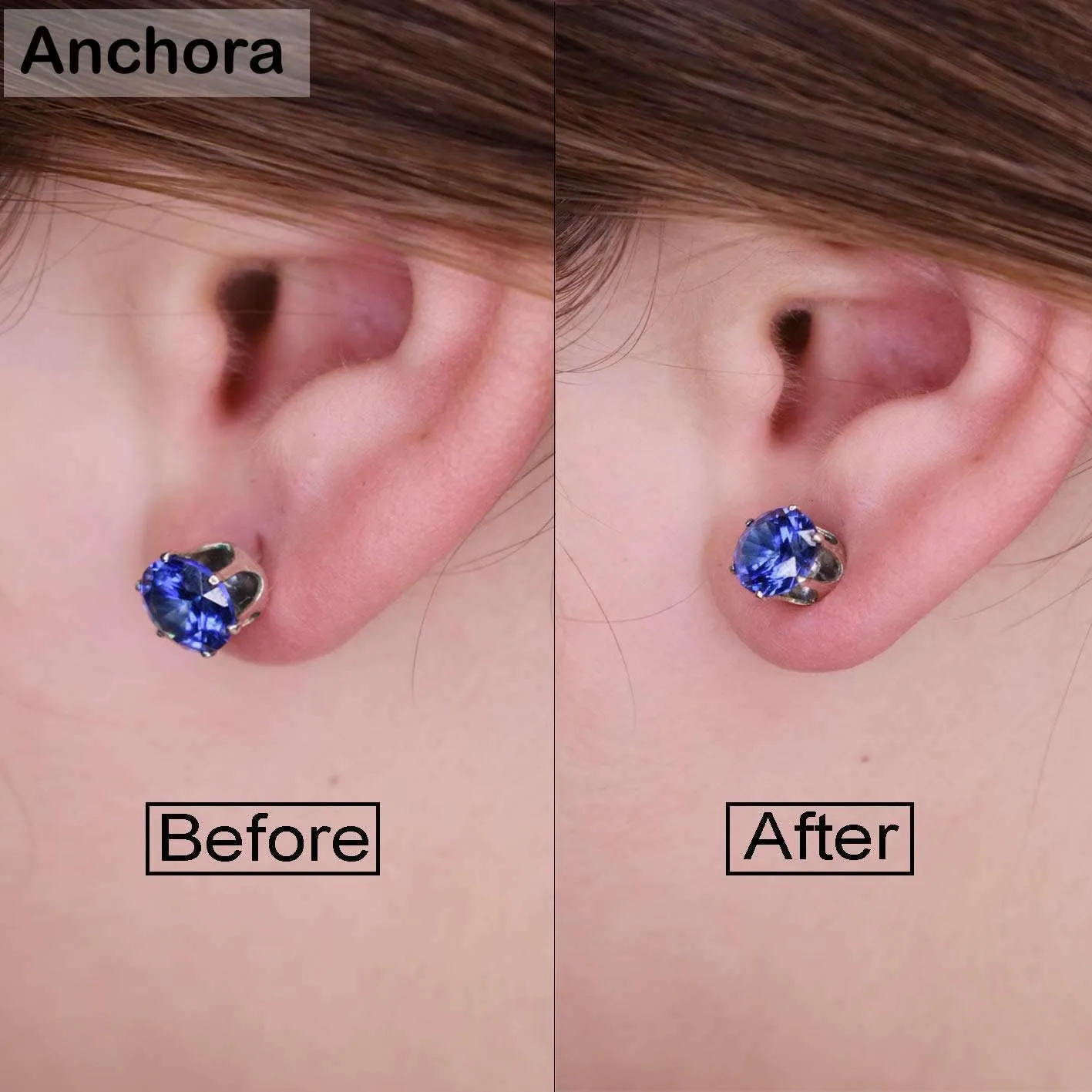 Original Magic Earring Backs for Droopy Ears | Earrings Lifters for Heavy Earring | Earing Lifter Backs BAX | Earlobe Secure Clear Miracle (2 Silver 1 Gold)