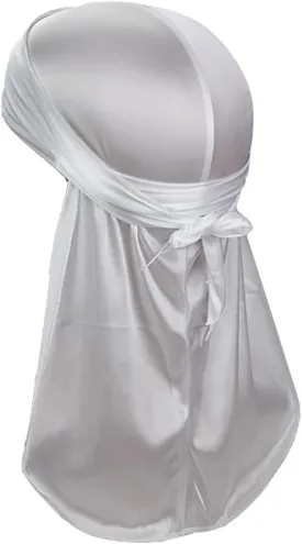 TopTie Silky Durag Headwraps Extra Long Tail Wide Straps for 360 Waves Do Rag