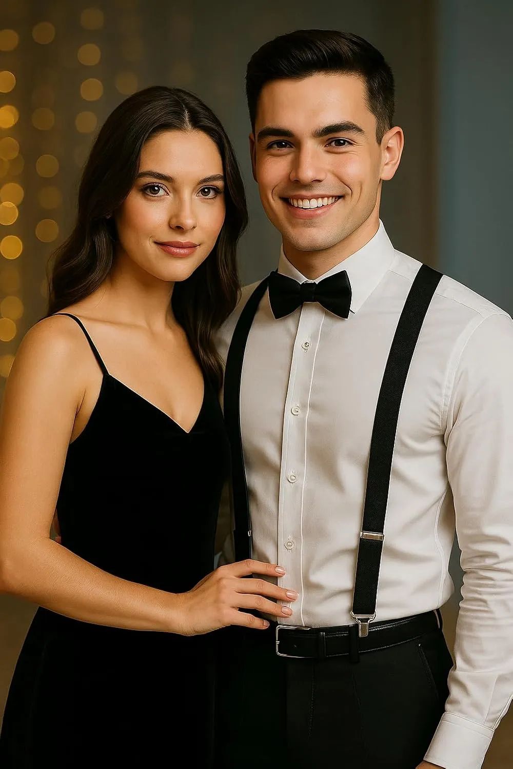 trilece Suspenders for Men Adjustable Y Back Men's Women's Costume Tuxedo Dress Suspender 3 Strong Clips