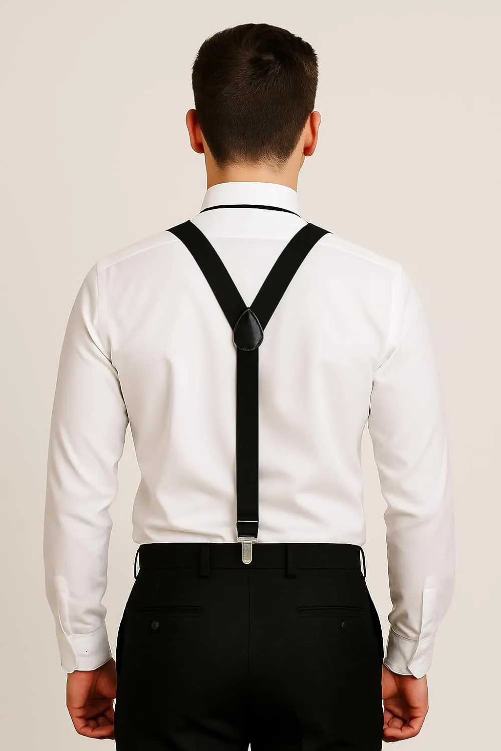 trilece Suspenders for Men Adjustable Y Back Men's Women's Costume Tuxedo Dress Suspender 3 Strong Clips