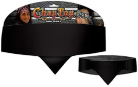 Unisex Black One Size Multisport Chop Top Biker Bandanna Style Headbands Head Wrap with Adjustable Hook and Loop Closure and Absorbent Terrycloth Sweatband