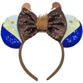 ZHENNAN Mouse Ears Headbands for Women, Glitter Beast Bows Ears Headbands for Men, Cute Beast Costume Cartoon Themed Events Birthday Party Decorations Hair Accessoires